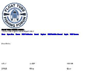 FLOAT TUBE FISHING FORUM